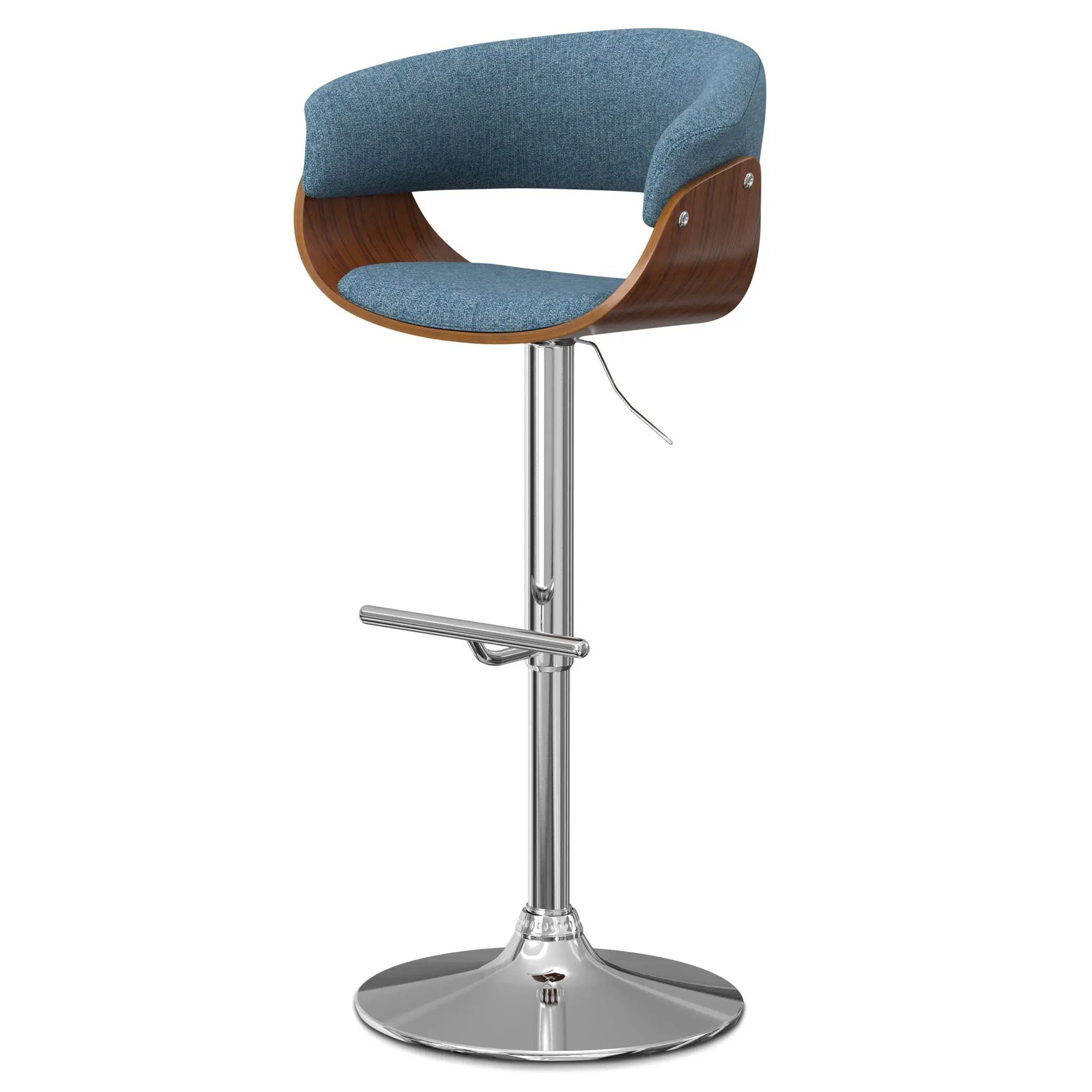 Sheldon - Upholstered Adjustable Swivel Bar Stool by Unique Piece Furniture