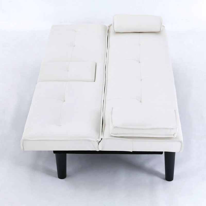 Sofa Bed With Foldable Design And Cup Holder by HouseOfZazla