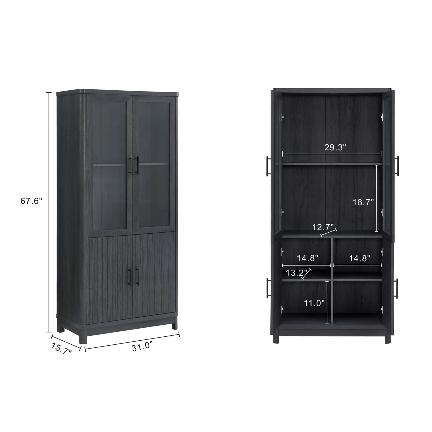 Jodie - Bookcase Cabinet by HouseOfZazla