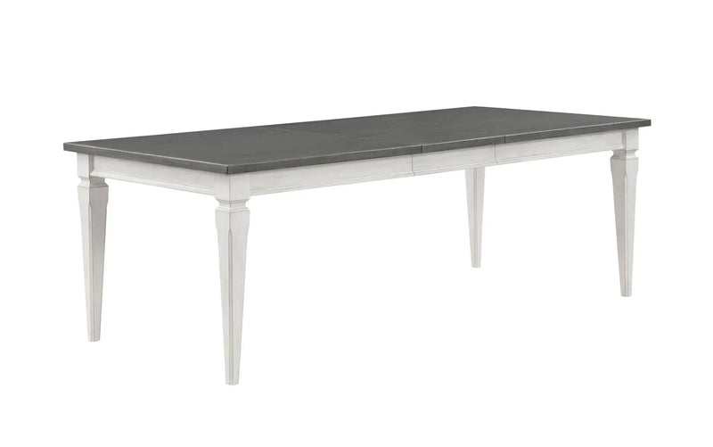 Katia - Dining Table With Leaf - Gray / White by Unique Piece Furniture