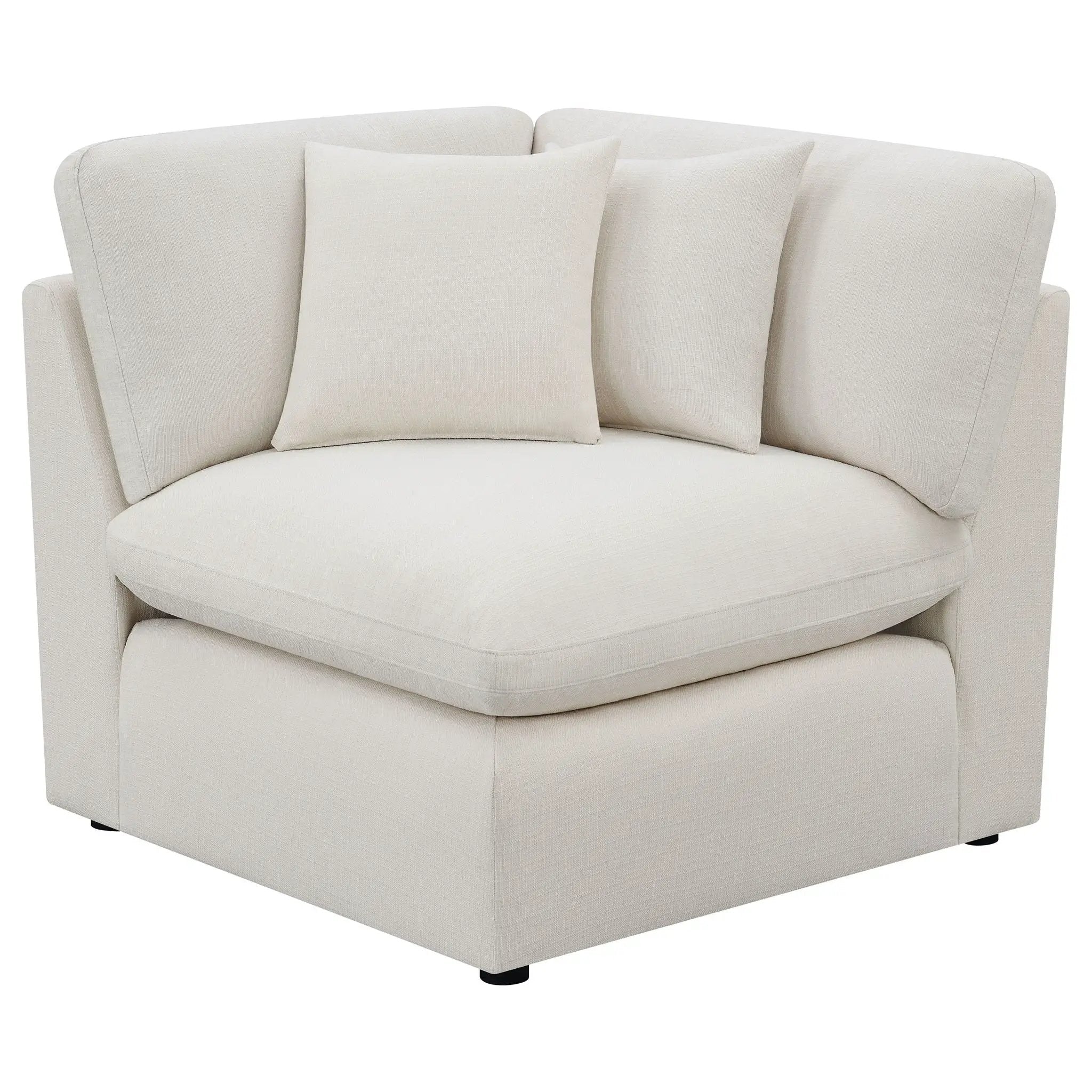 Hobson 6-piece Upholstered Modular Sectional Sofa Ivory by Unique Piece Furniture