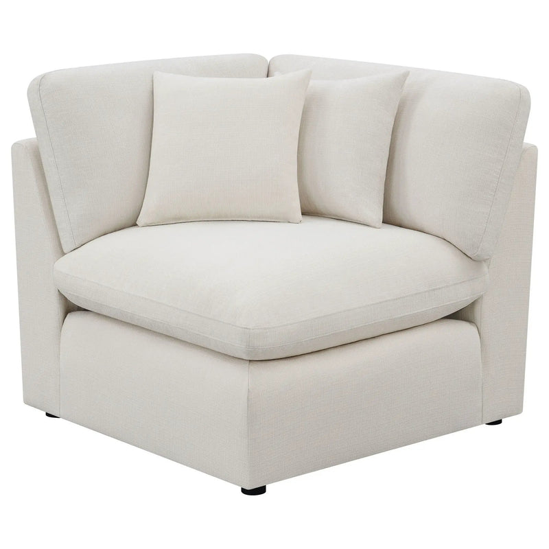 Hobson 6-piece Upholstered Modular Sectional Sofa Ivory by Unique Piece Furniture