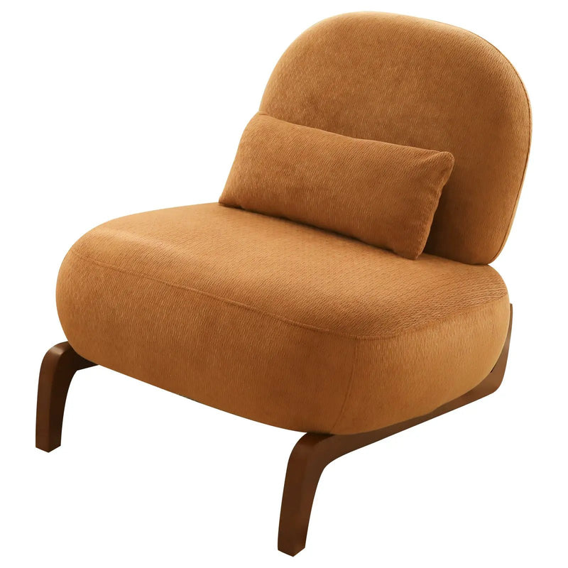 Cute Accent Chair with Solid Wood Legs by HouseOfZazla