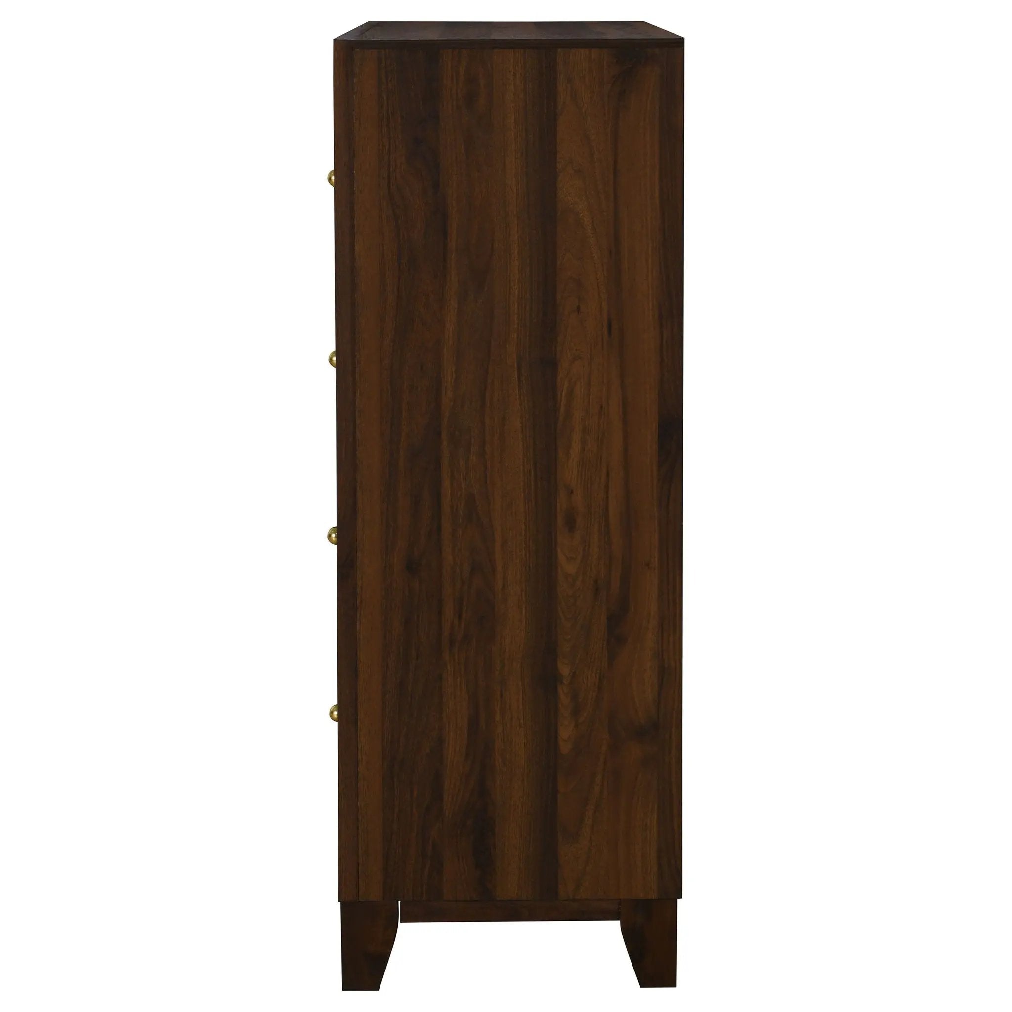 Welsley 4-drawer Chest of Drawers Walnut by Unique Piece Furniture