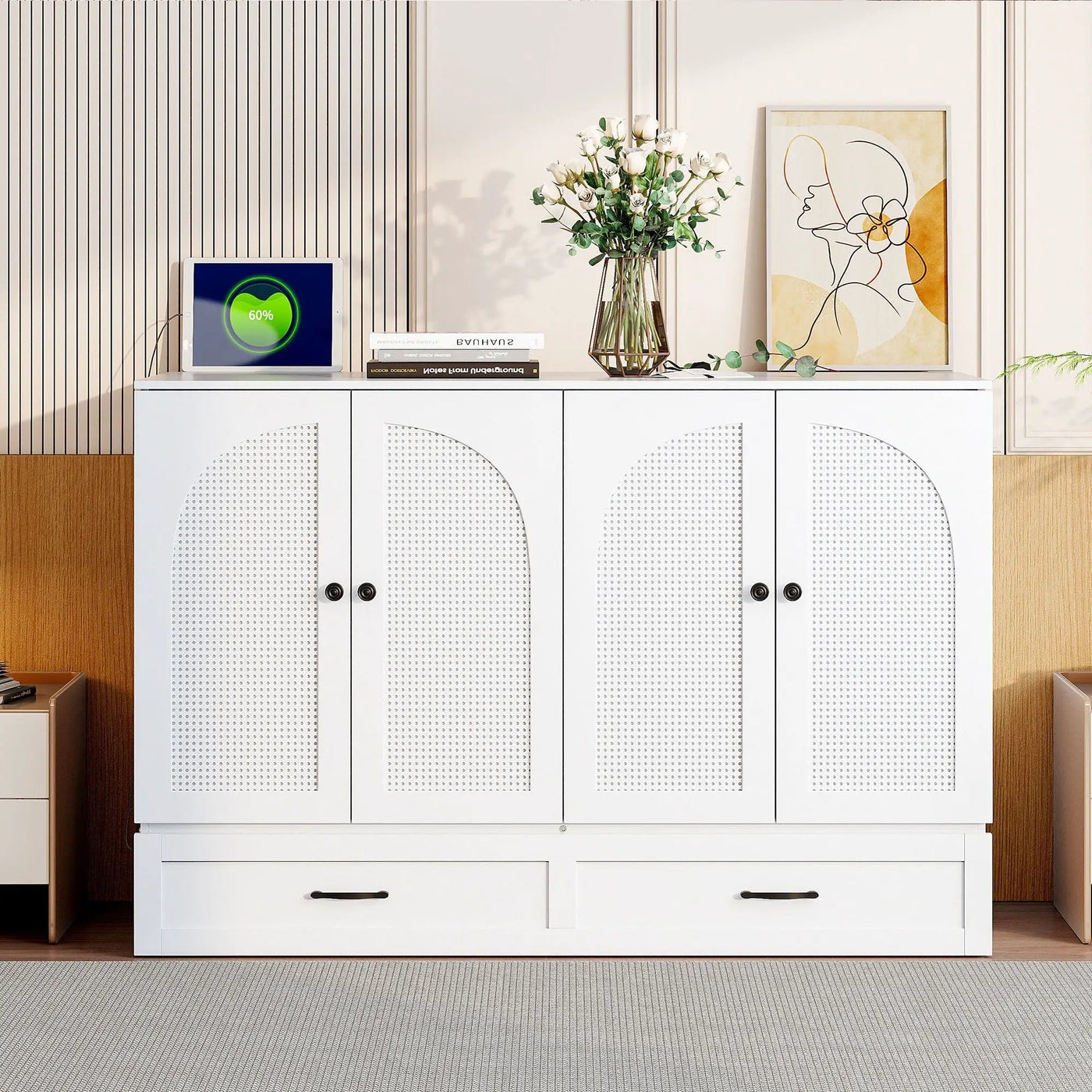 Murphy Bed With Large Drawers by Unique Piece Furniture