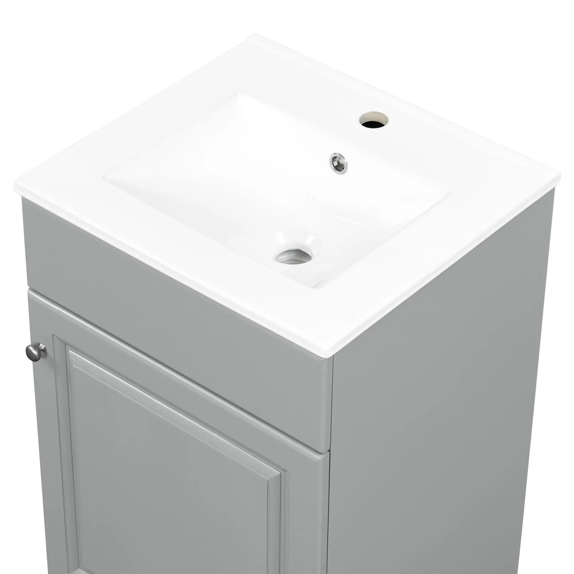 Bathroom Vanity With Sink, Cabinet With Adjustable Shelf