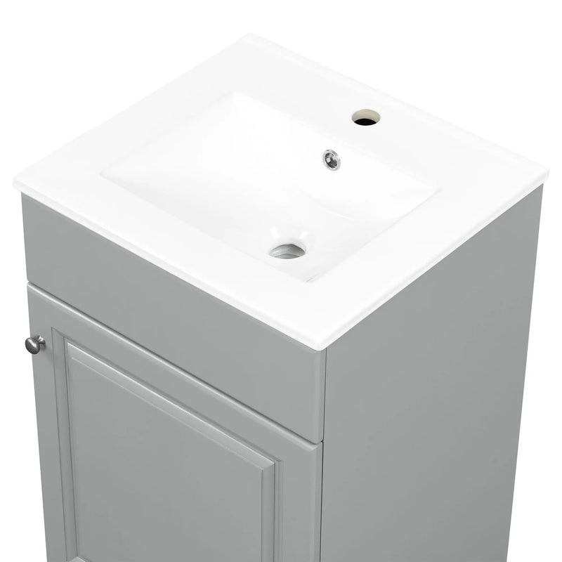 Bathroom Vanity With Sink, Cabinet With Adjustable Shelf