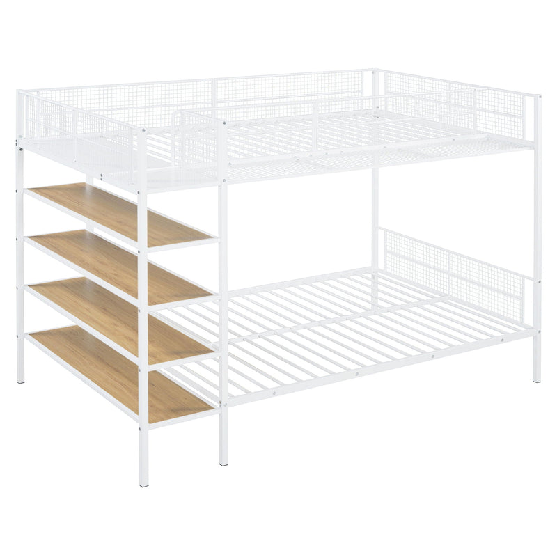 Bunk Bed With 5 Tier Shelves by HouseOfZazla