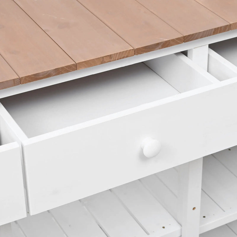 TOPMAX 65.7" Tall Garden Potting Bench Table with Hutch by HouseOfZazla