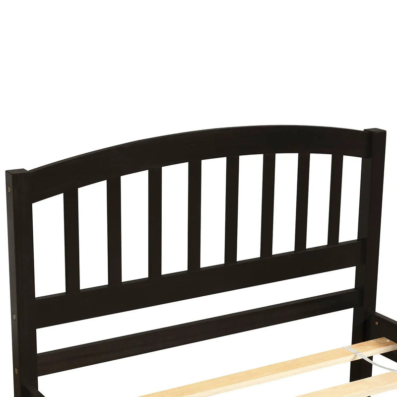 Platform Bed Wood Bed Frame With Trundle by HouseOfZazla