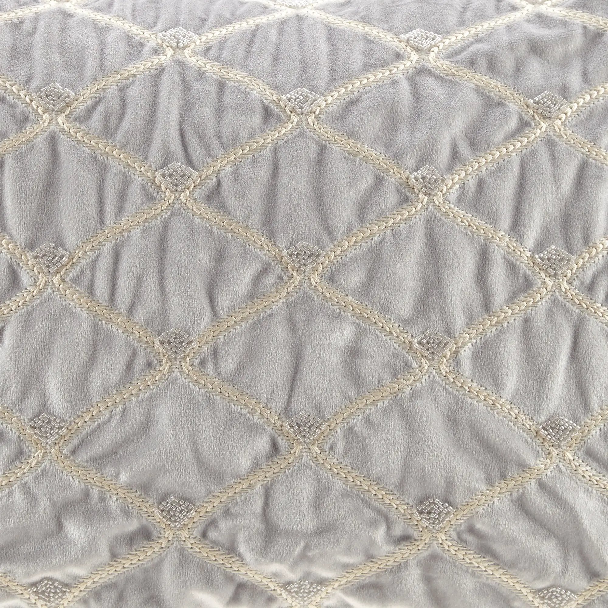 Oblong Decor Pillow Silver 22x15' by HouseOfZazla