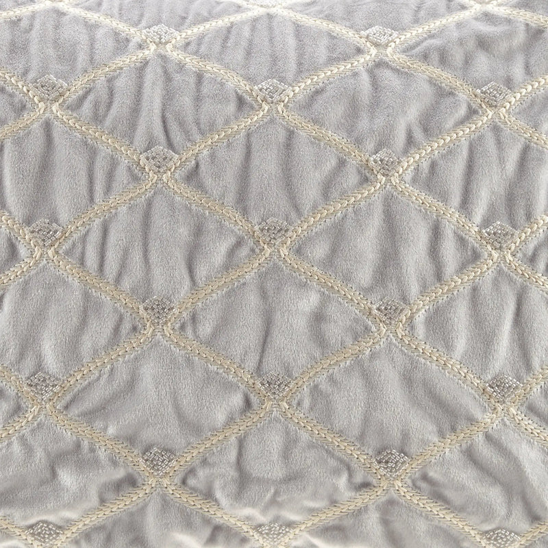 Oblong Decor Pillow Silver 22x15' by HouseOfZazla