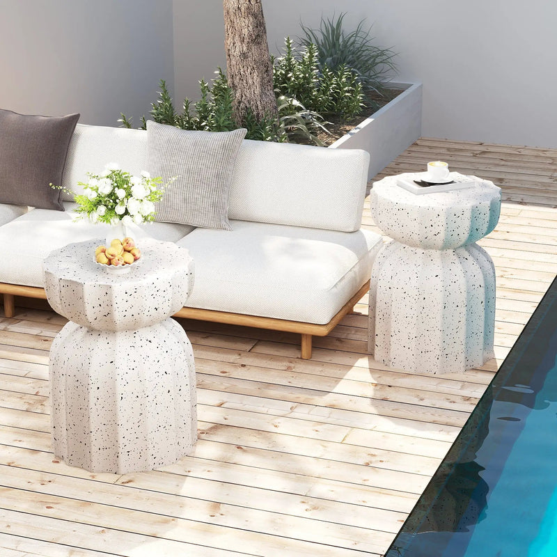 13" Modern Outdoor and Indoor Waterproof Coffee Table Set by HouseOfZazla