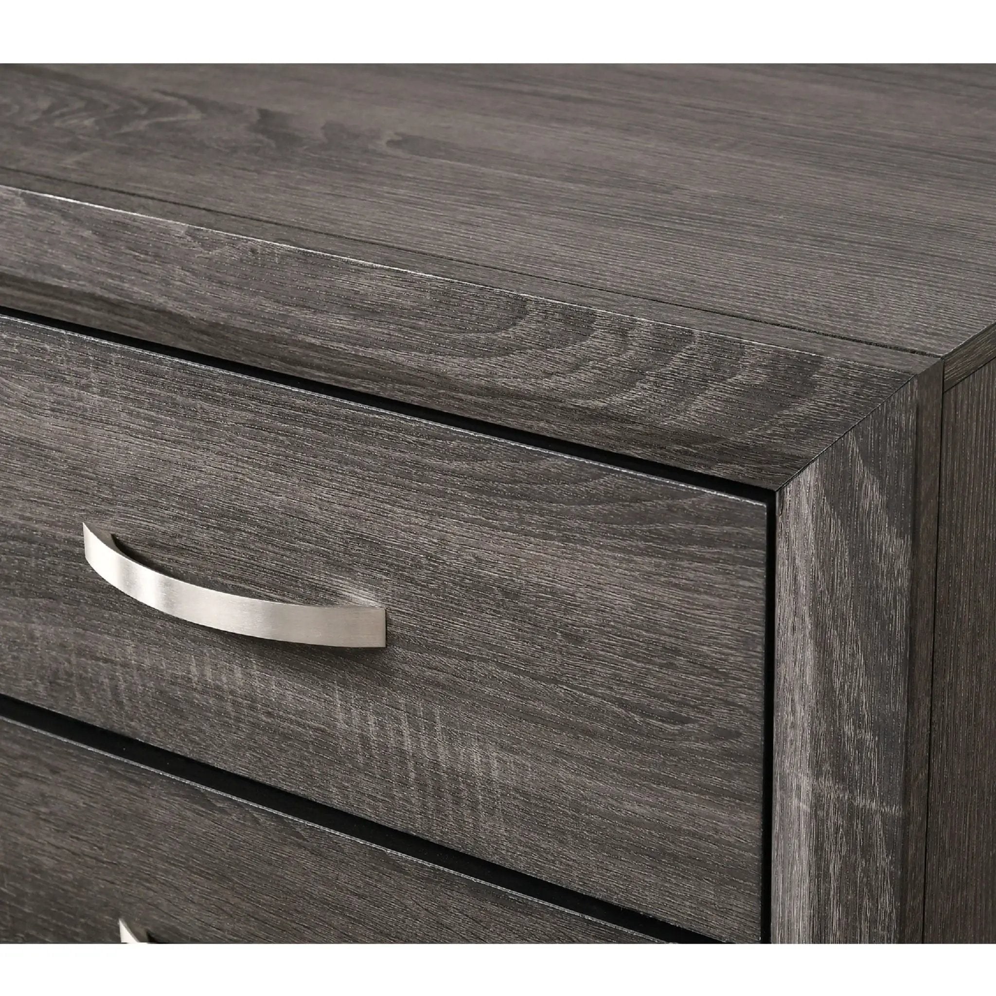 Contemporary 6 Drawer Dresser With Handles by Unique Piece Furniture