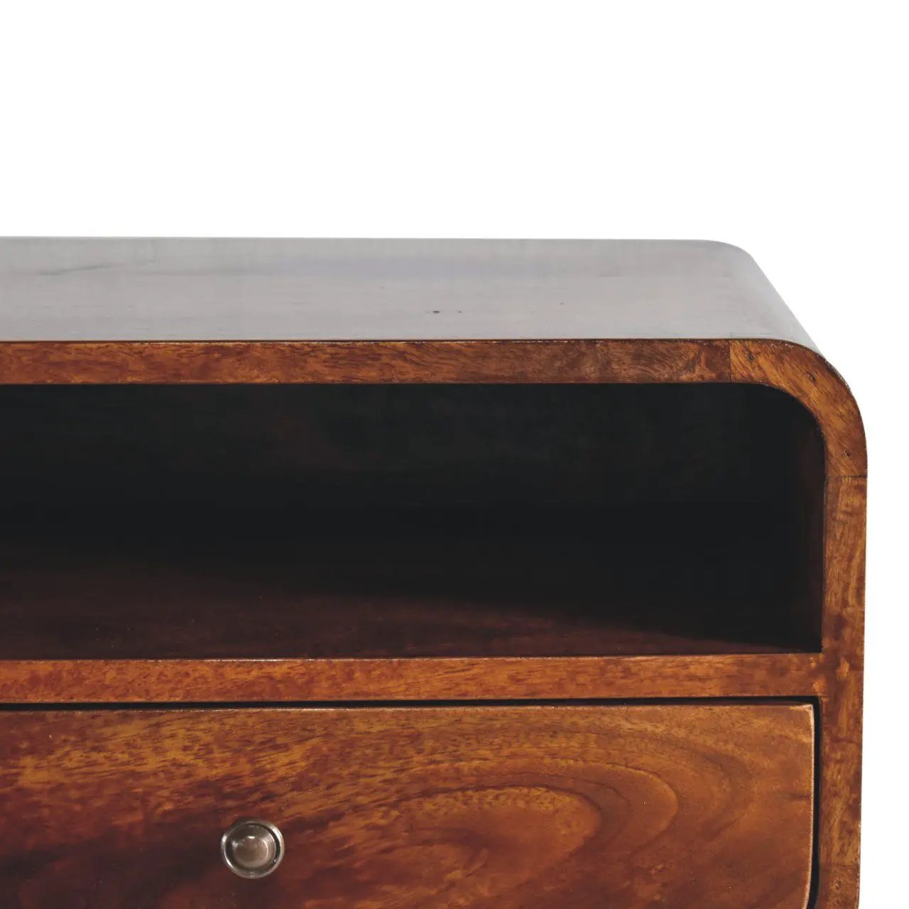 Curved Upper Slot Floating Nightstand by Unique Piece Furniture