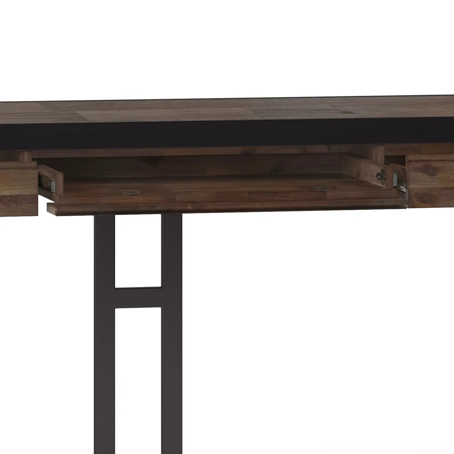 Erina - Large Desk - Rustic Natural Aged Brown by HouseOfZazla