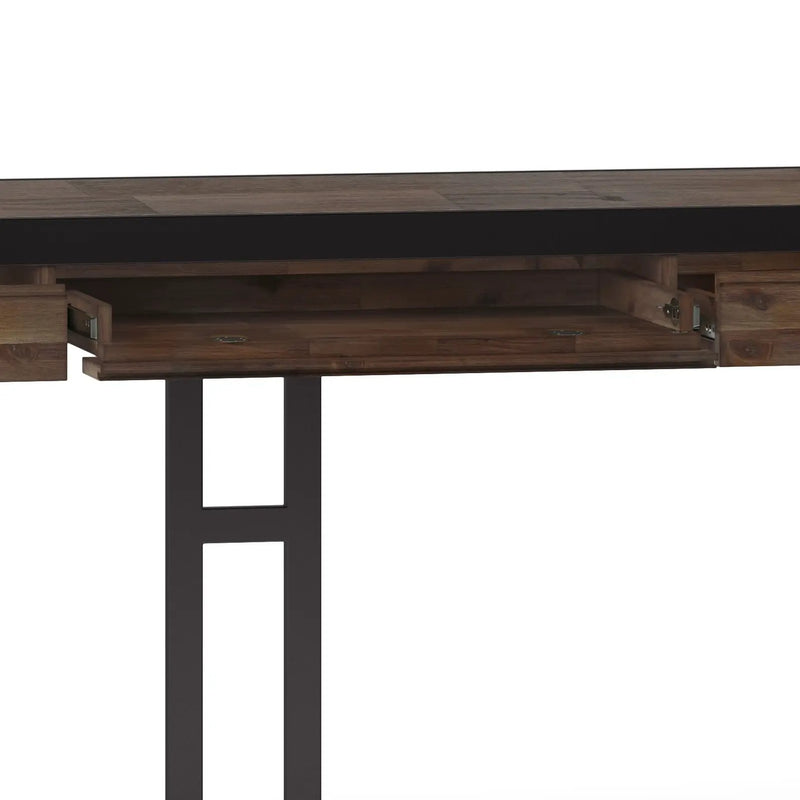Erina - Large Desk - Rustic Natural Aged Brown by HouseOfZazla