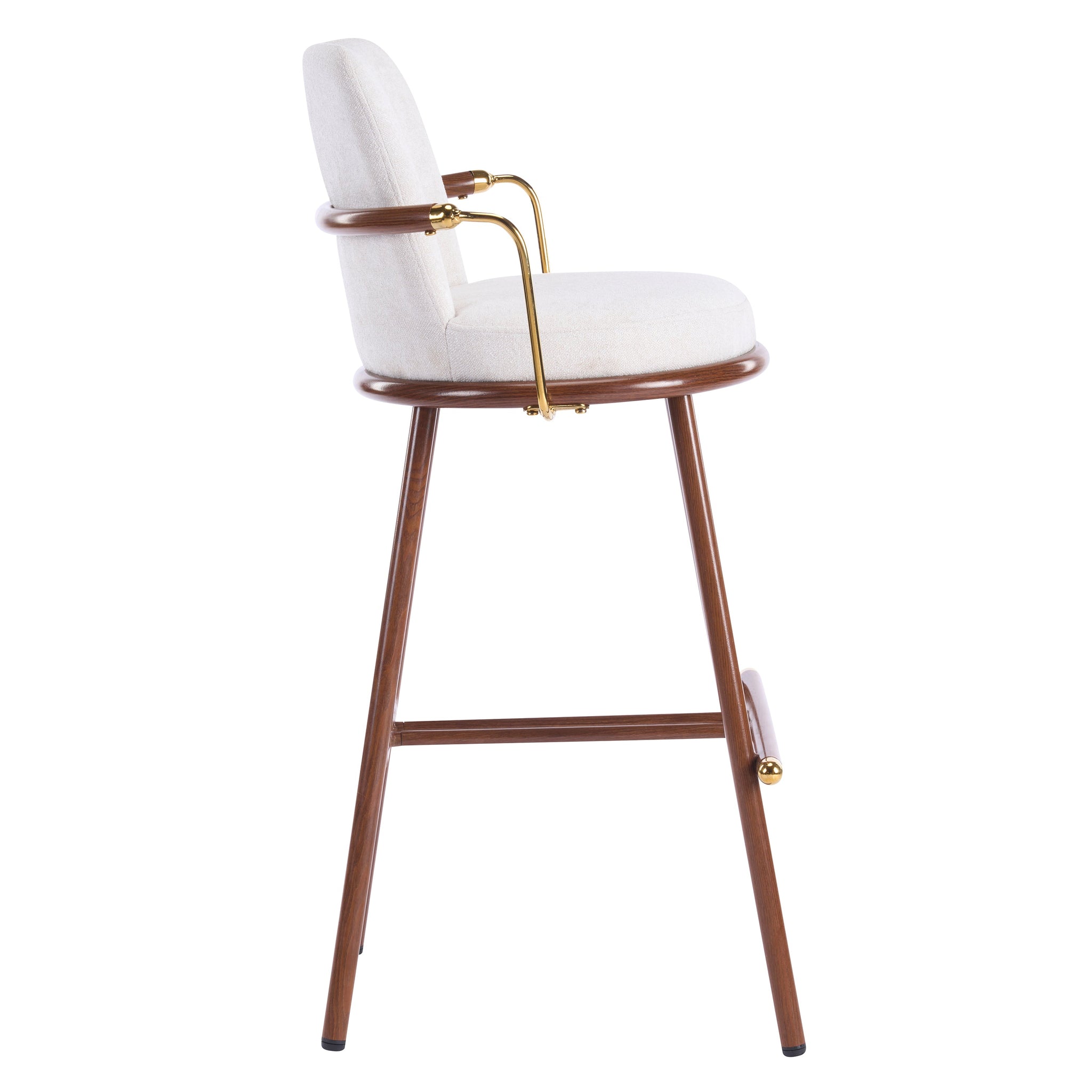 Chaya Indoor Upholstered Bar Stool with Metal Frame by HouseOfZazla