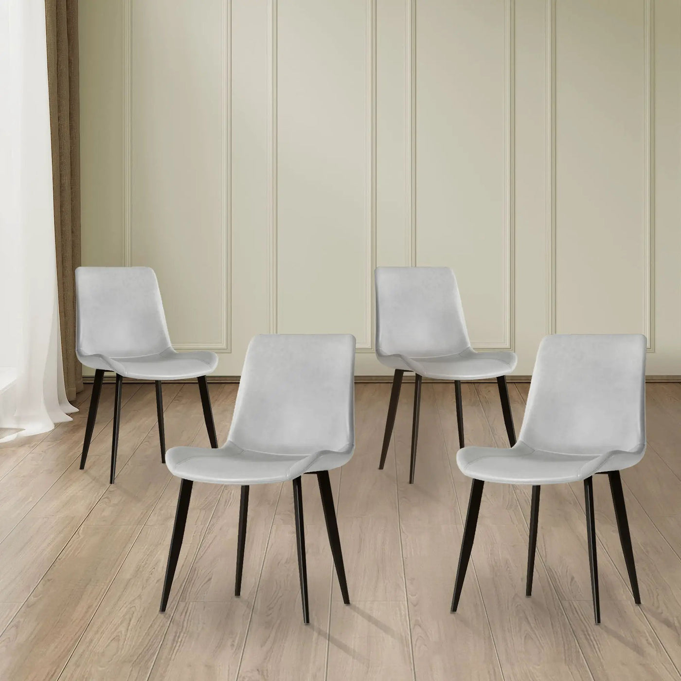 Modern Dining Chair With Carbon Steel Legs by HouseOfZazla