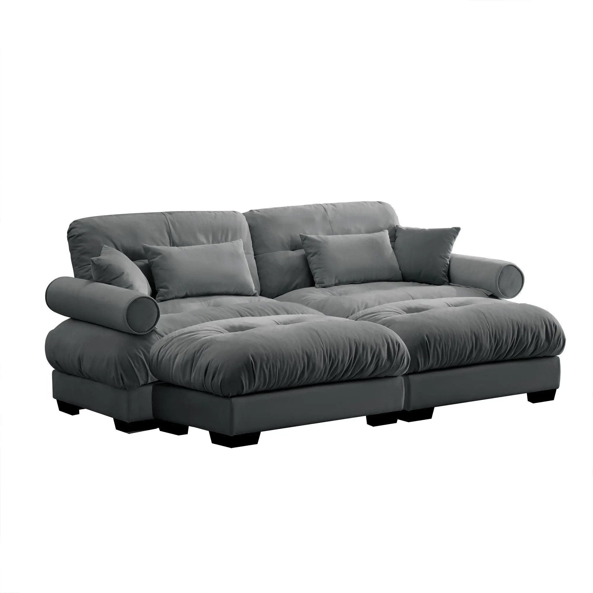 Super Comfort Oversized Modular Sectional Sofa With Movable Ottoman by Unique Piece Furniture
