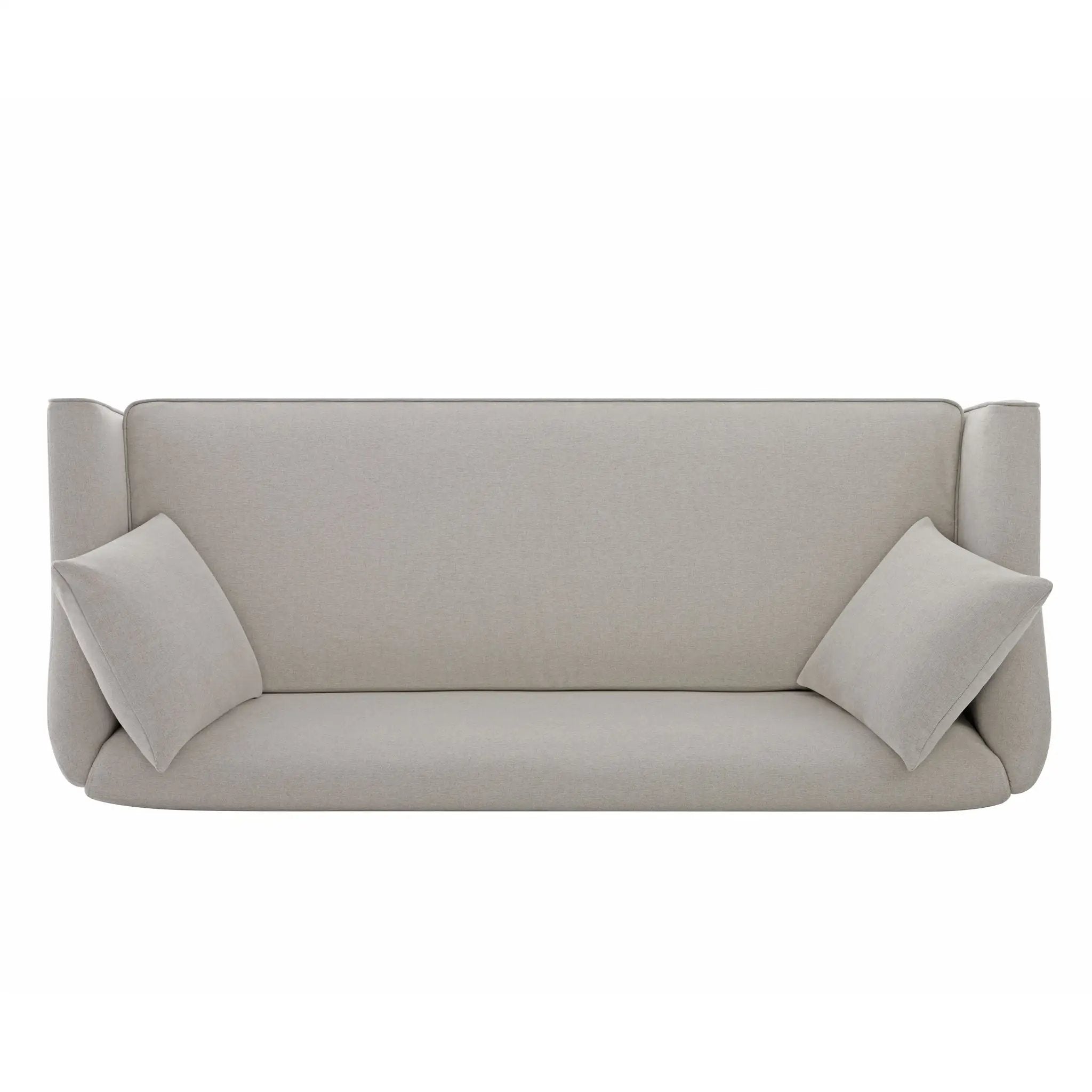 3 Seater Sofa With Wrap Around Armrests And Throw Pillows by HouseOfZazla