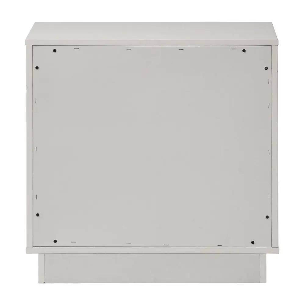 Esther - Nightstand - White / Silver by Unique Piece Furniture