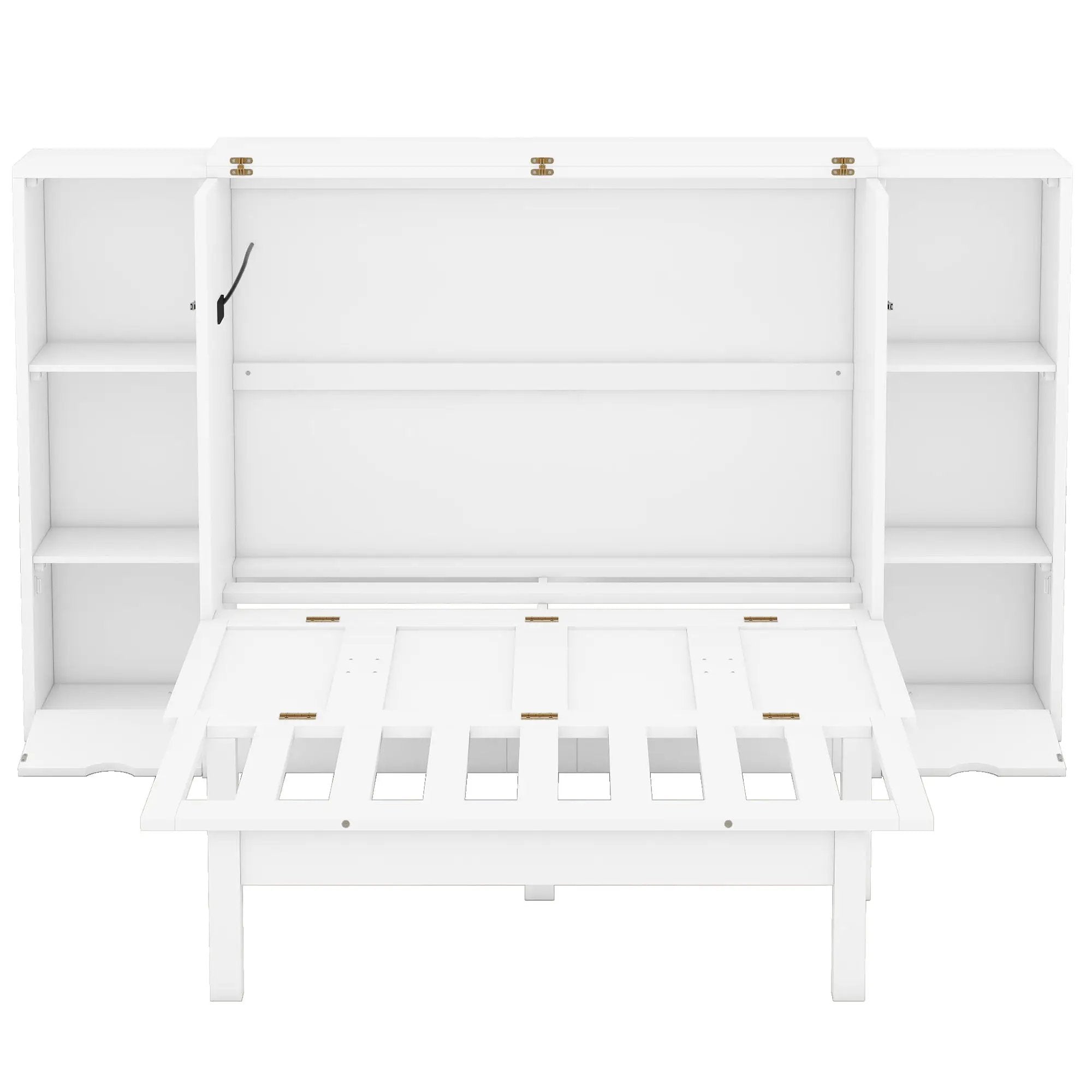 Murphy Bed With Shelves, Drawers And USB Ports by Unique Piece Furniture