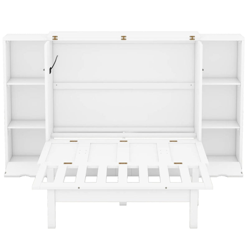 Murphy Bed With Shelves, Drawers And USB Ports by Unique Piece Furniture