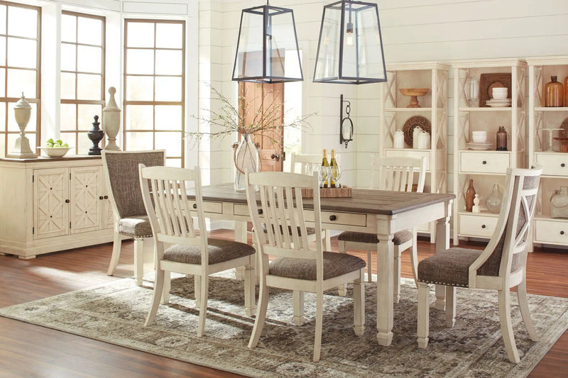 Bolanburg - Dining UPH Side Chair (Set of 2) - Lattice Back - Brown / Beige by Unique Piece Furniture