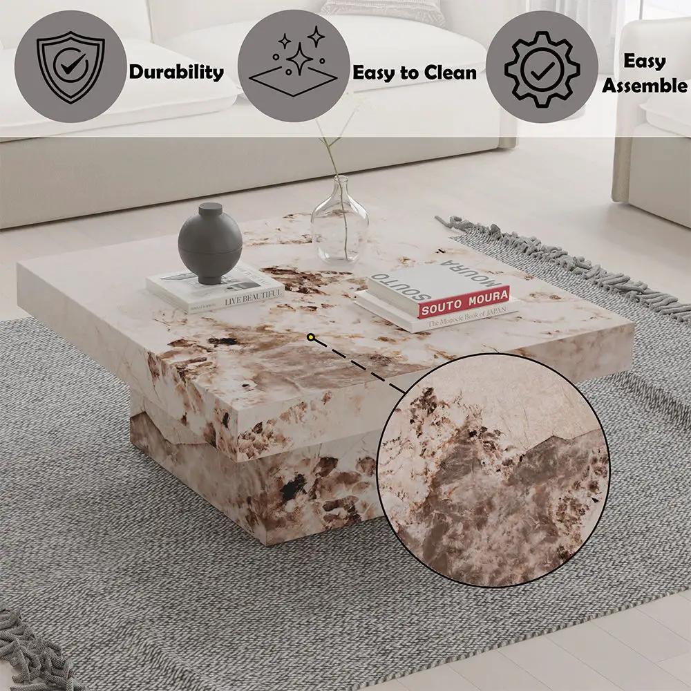 Fultan - Coffee Table - Engineered Stone by Unique Piece Furniture