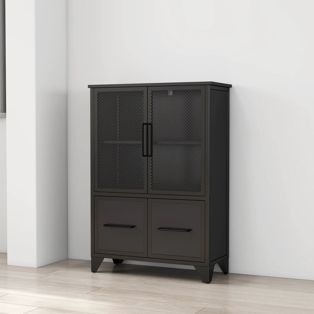 Storage Cabinet With 4 Iron Doors by HouseOfZazla
