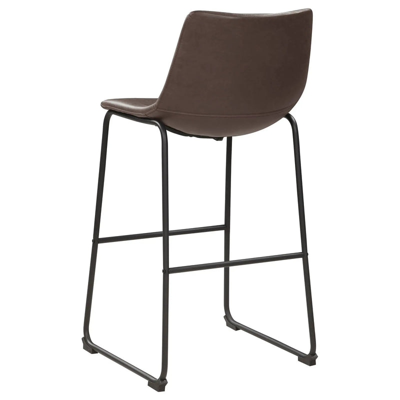 Michelle Upholstered Bar Chair Brown (Set of 2) by Unique Piece Furniture
