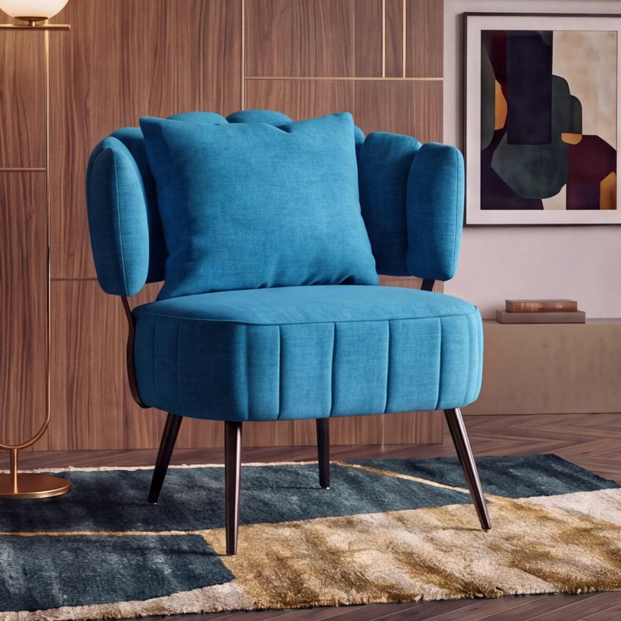Decorative Armchair With Spring Seat Cushion by HouseOfZazla