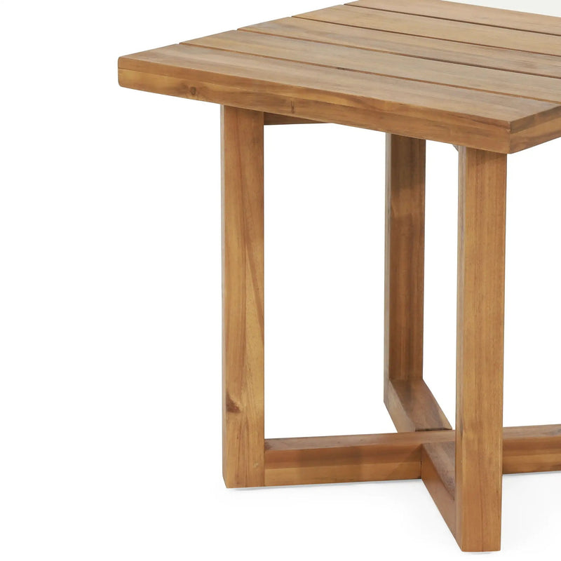 Ella - Square Side Table With Cross Stretcher Base by HouseOfZazla