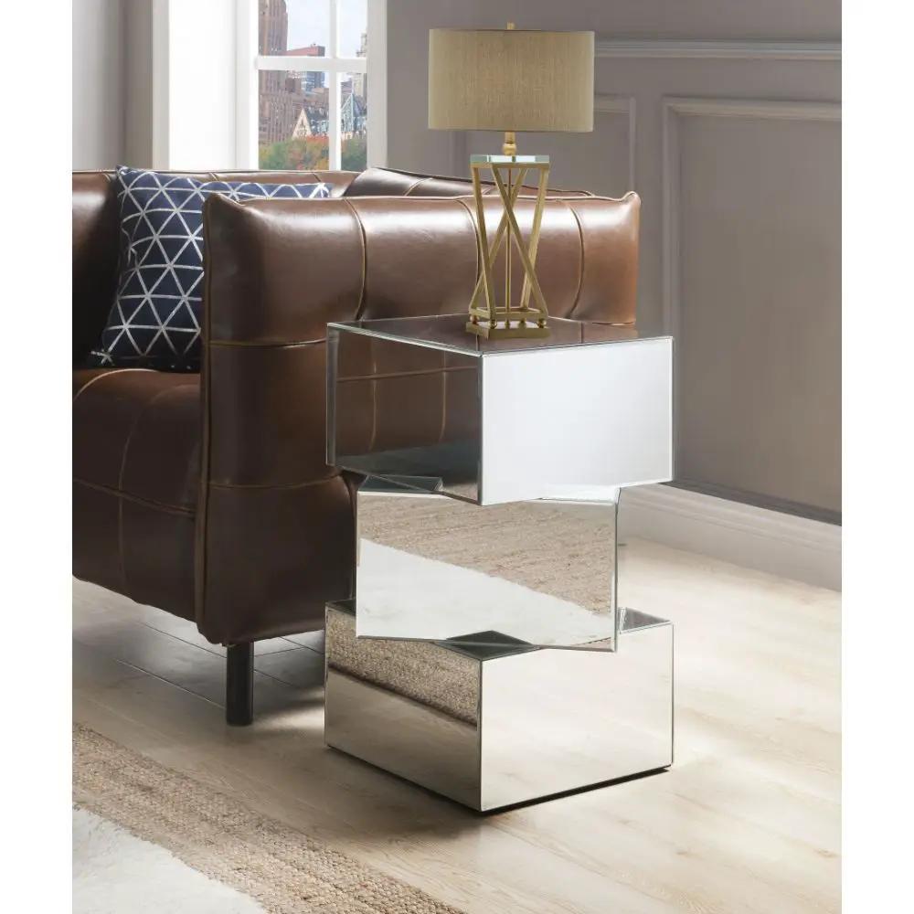 Dominic - 20" End Table - Mirrored by Unique Piece Furniture
