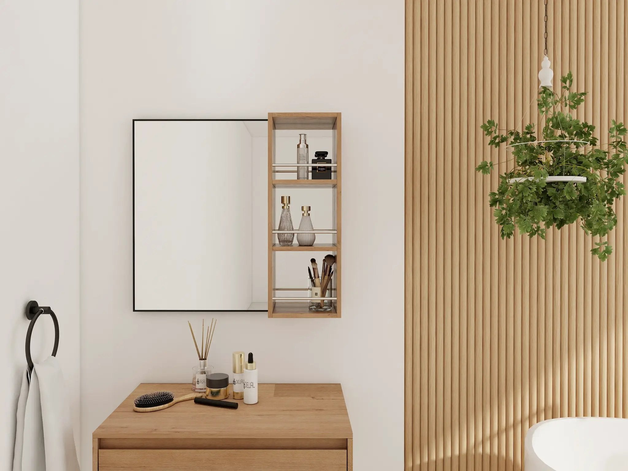10'' Wall Mounted Bathroom Mirror Cabinet with Open Storage by HouseOfZazla