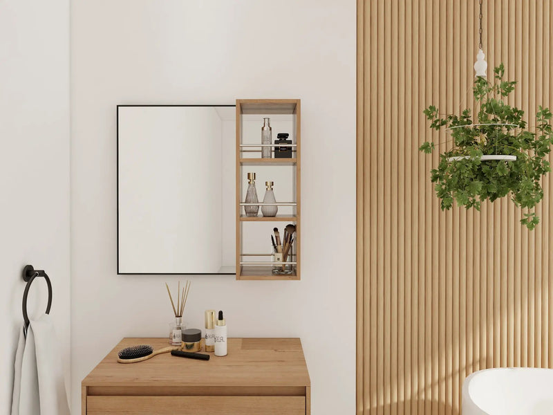 10'' Wall Mounted Bathroom Mirror Cabinet with Open Storage by HouseOfZazla