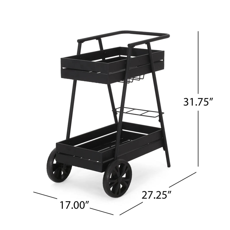 Modern Industrial Bar Cart by HouseOfZazla