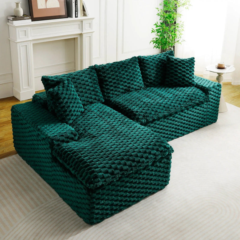 Modular Sofa, Convertible Twin Seat With Chaise Lounge by HouseOfZazla