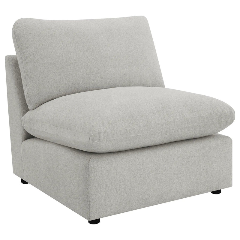 Collins Modular Armless Chair Grey by Unique Piece Furniture