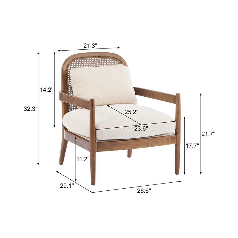 Set of 2 Mid-Century Modern Accent Chairs, photo 4 of 10