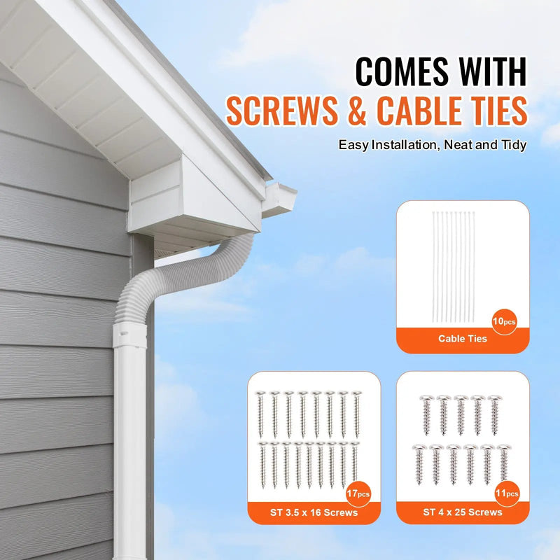 Mini Split Line Set Cover 3 Inch W x 15.8 Ft L PVC Decorative Pipe Line Cover by HouseOfZazla