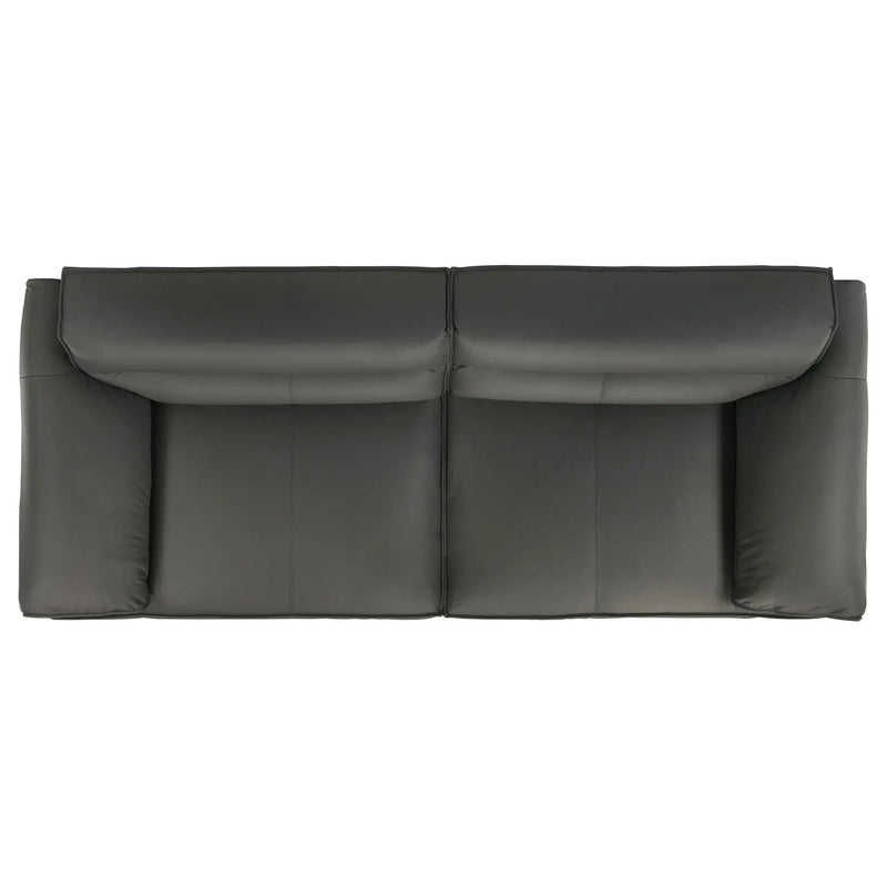 Buxton 2-piece Leather Upholstered Sofa Set Graphite by Unique Piece Furniture