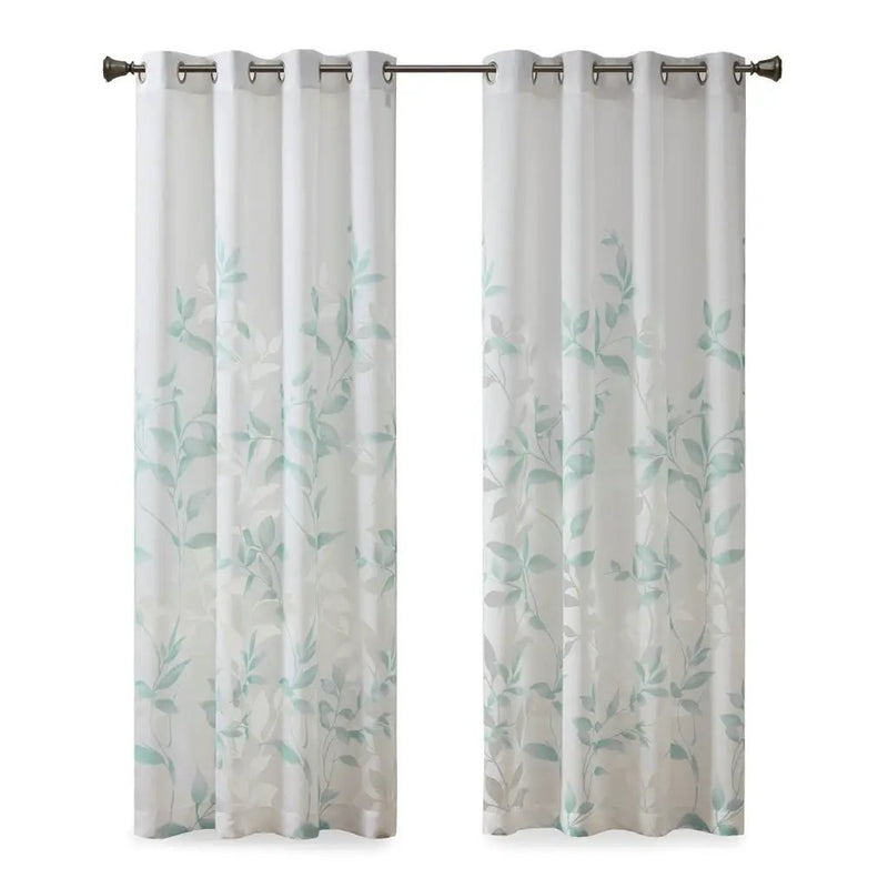 Burnout Printed Curtain Panel (Only 1 Pc Panel) by HouseOfZazla
