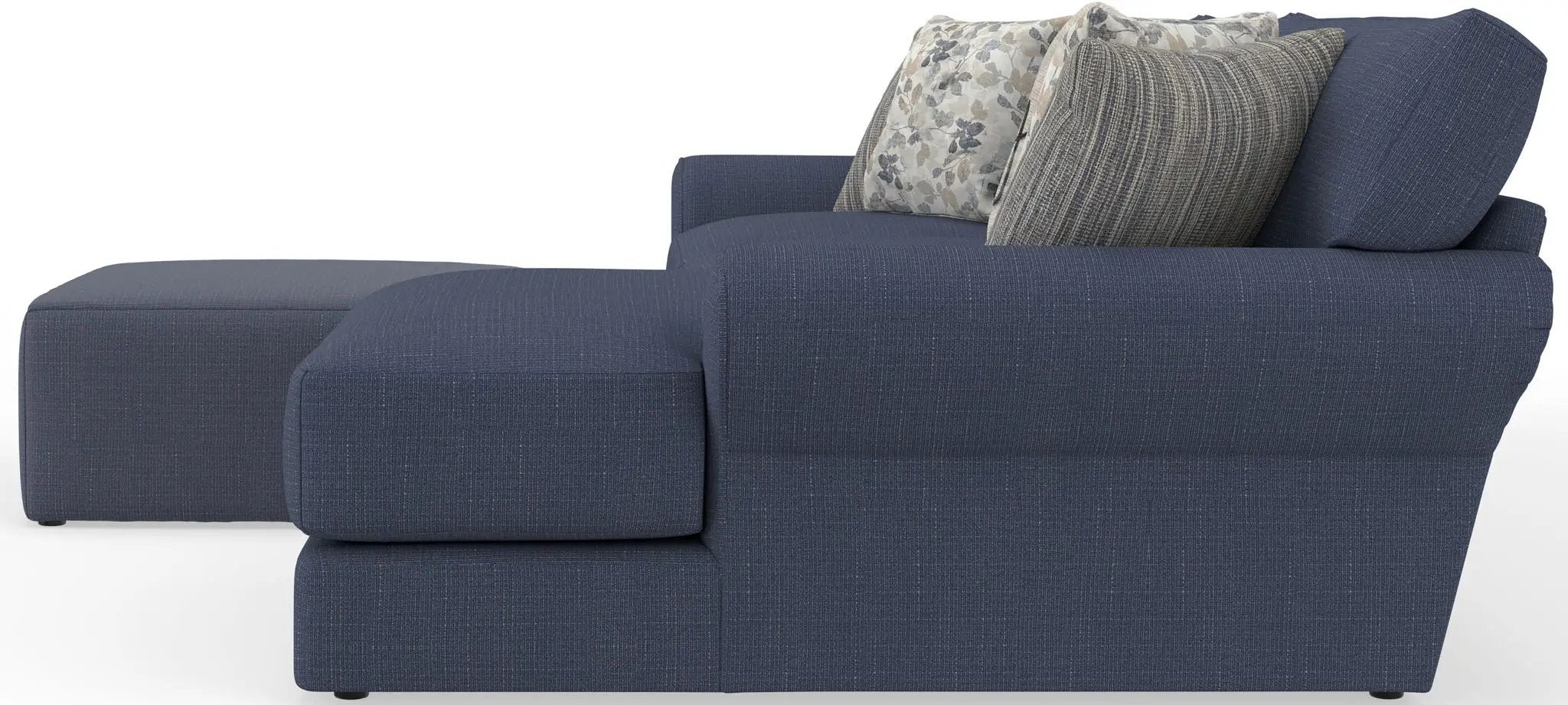 Cape May - Sofa Chaise With Comfort Coil Seating, 41" Cocktail Ottoman And 5 Accent Pillows Included by Unique Piece Furniture