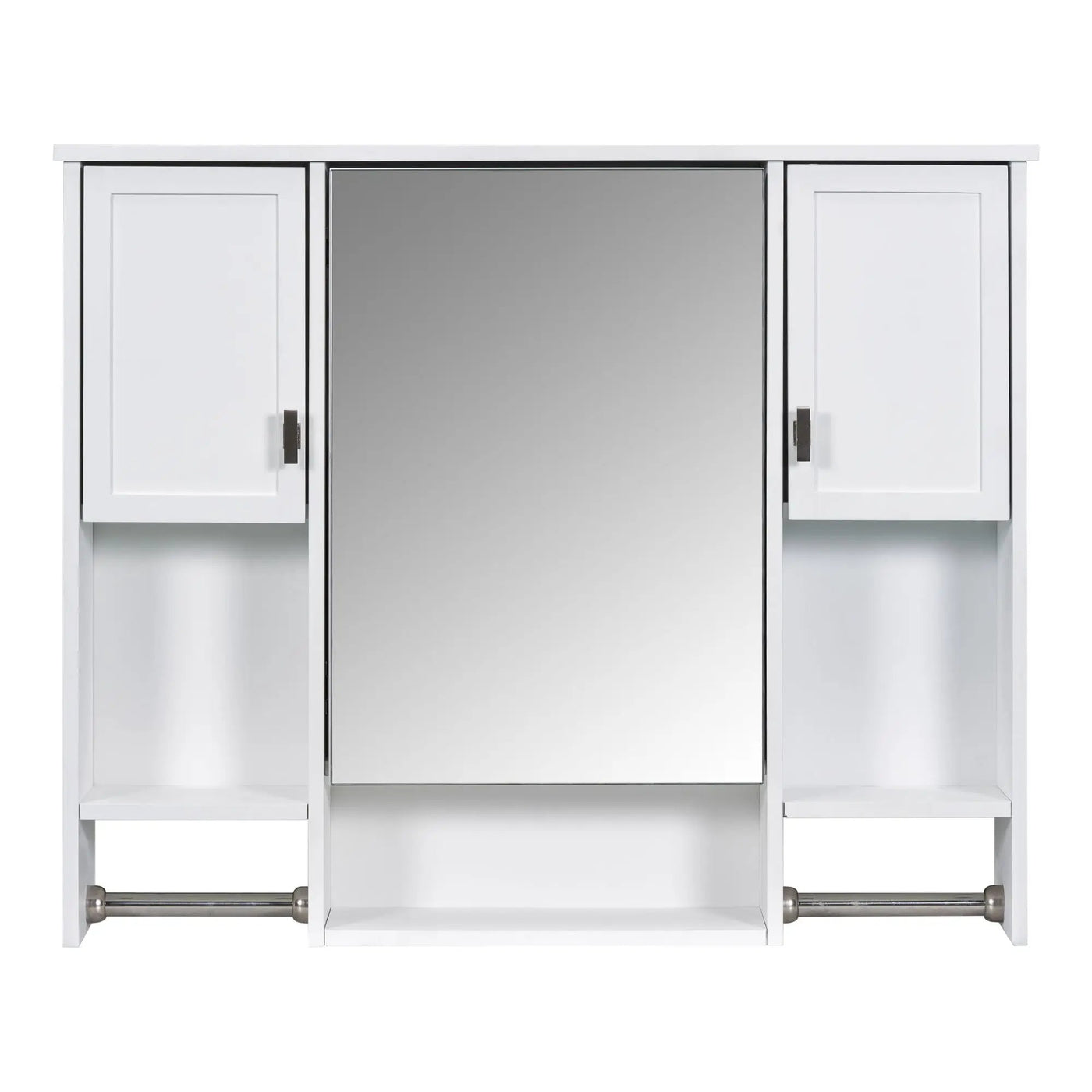 Wall Mounted Bathroom Storage Cabinet With Mirror, Medicine Cabinet With Towel Bar by HouseOfZazla