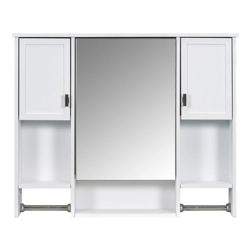 Wall Mounted Bathroom Storage Cabinet With Mirror, Medicine Cabinet With Towel Bar by Unique Piece Furniture