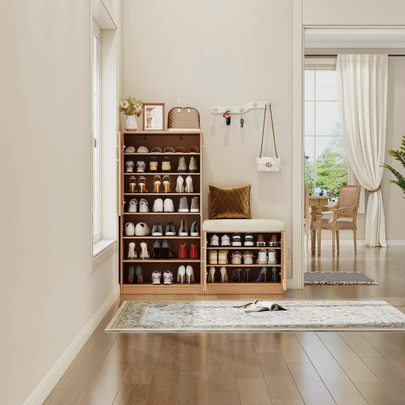 Multi Functional Shoe Storage Cabinet with Bench by HouseOfZazla