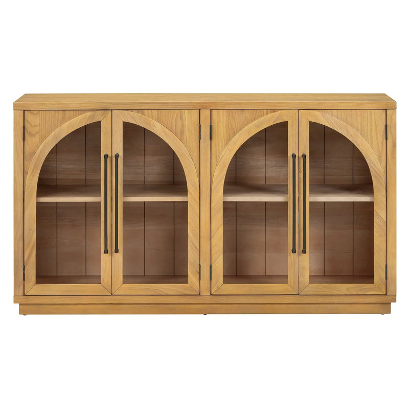 TREXM 4-Door Large Storage Sideboard Buffet Cabinet by HouseOfZazla