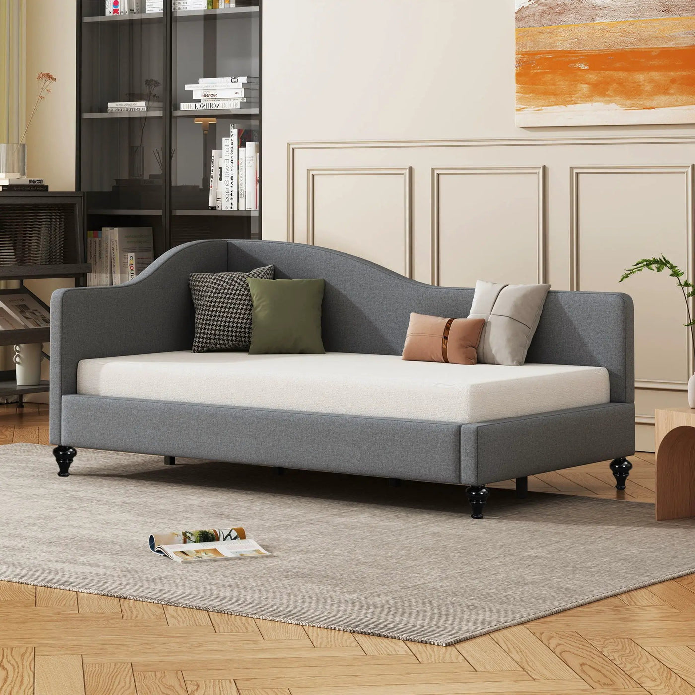 Modern L Shaped Daybed With Legs by Unique Piece Furniture